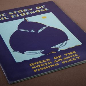 Brochure featuring a silhouette of the Bluenose schooner.