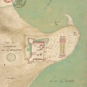 Map of Fort Frontenac and the surrounding area