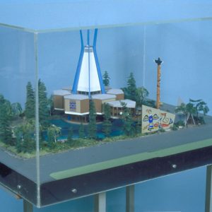 Architectural model for the Indians of Canada Pavilion