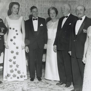 Marjorie Gehl wearing her centennial evening dress