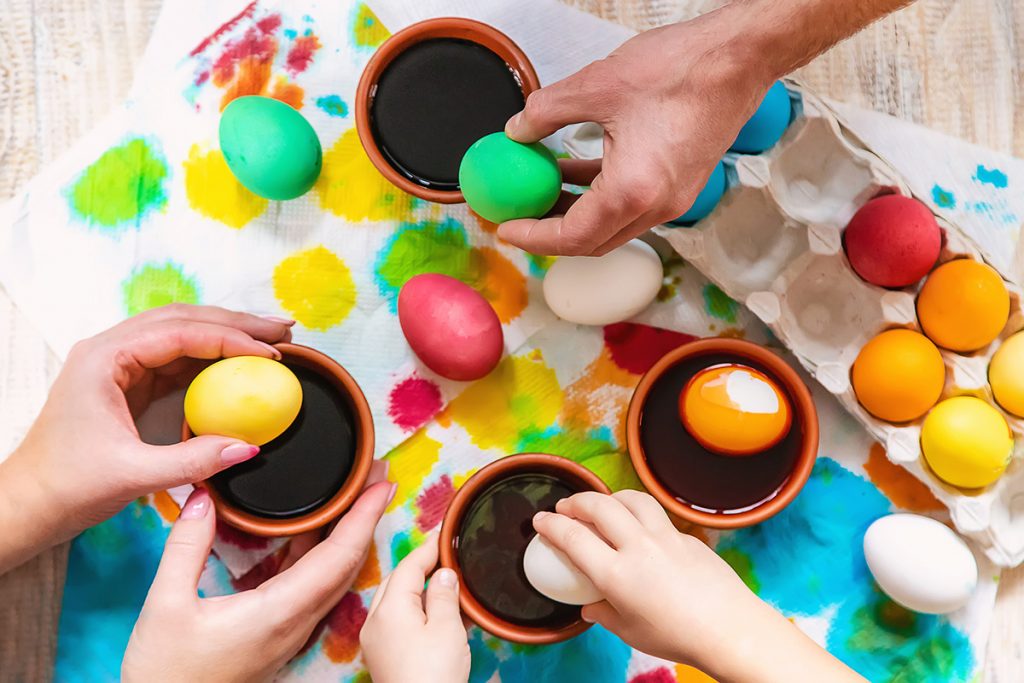 Dyed eggs
