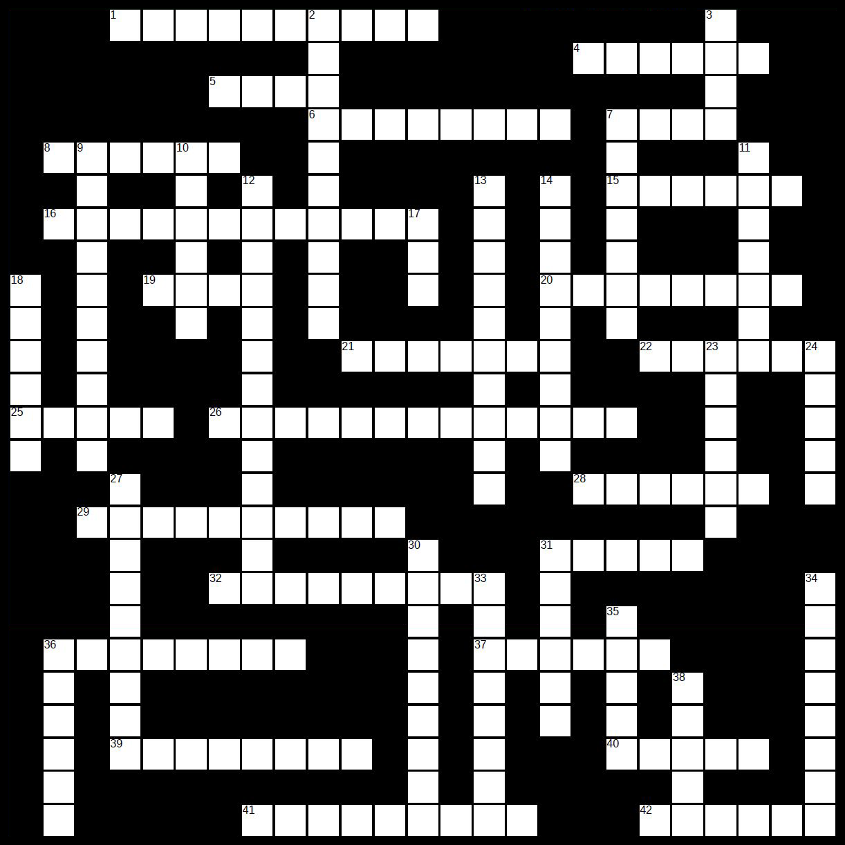 Crossword puzzle