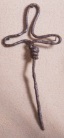 Hand-made wire cross