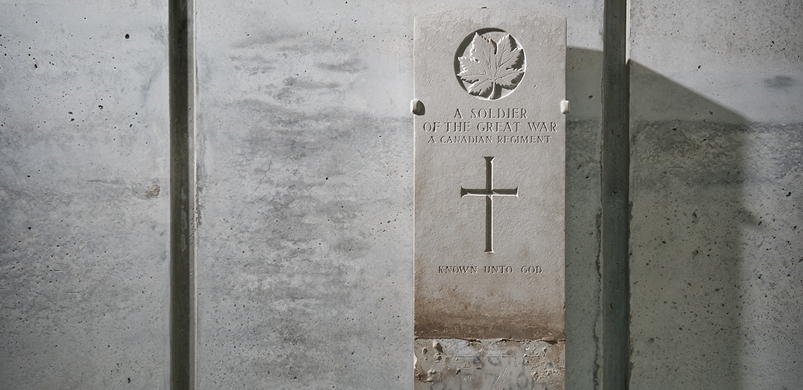 Headstone from the grave of Canada’s Unknown Soldier