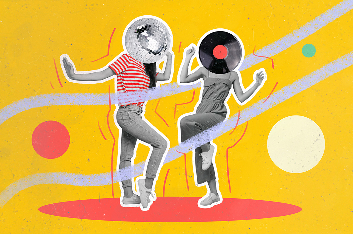 Two people dancing