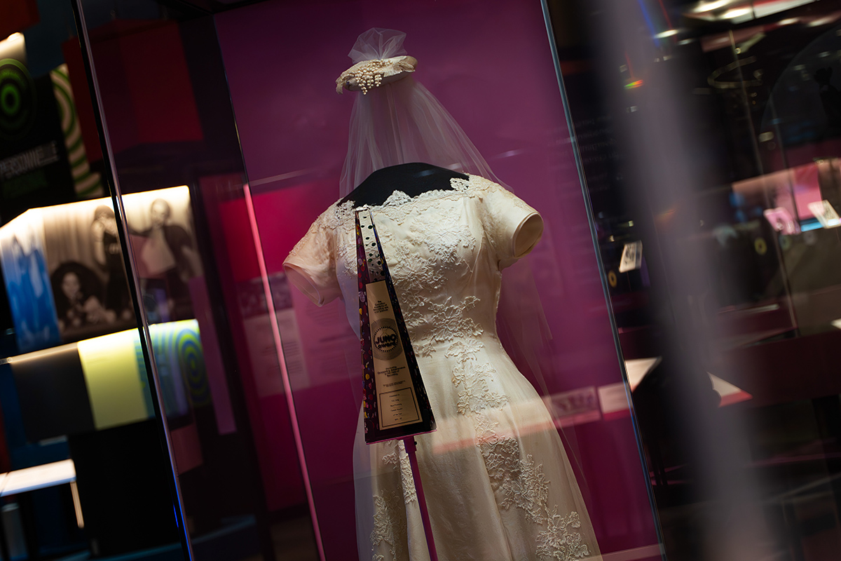 A wedding dress