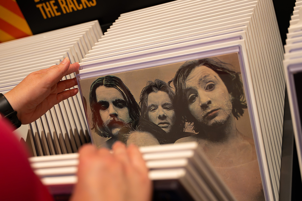 Flipping through records