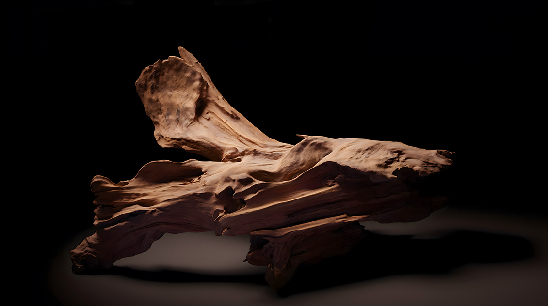 A wooden sculpture