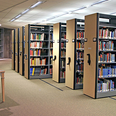 Library shelves