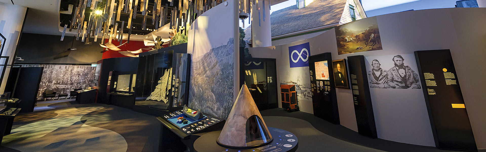 An exhibition space