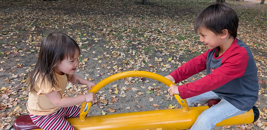 Two children