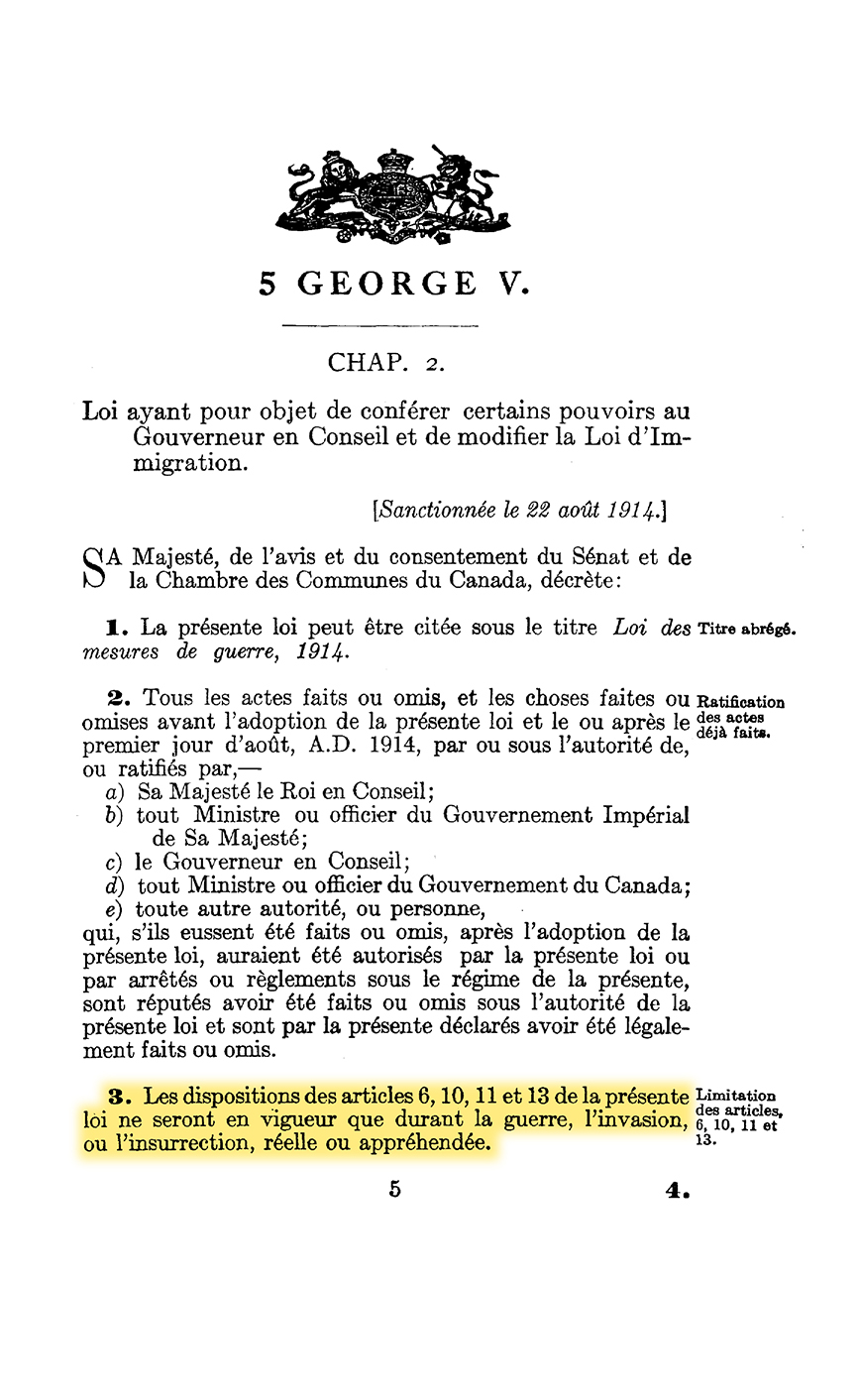 Texte noir sur papier blanc, avec les armoiries royales comme entête.