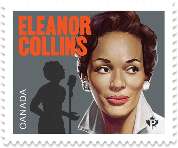 Colour postage stamp of Eleanor Collins
